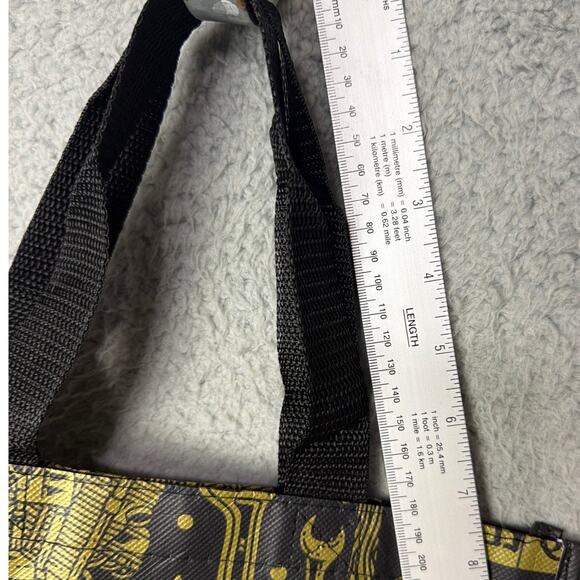 Dixxon Flannel Company Reusable Shopping Bag Black Gold 10 Year Anniversary - Picture 5 of 5